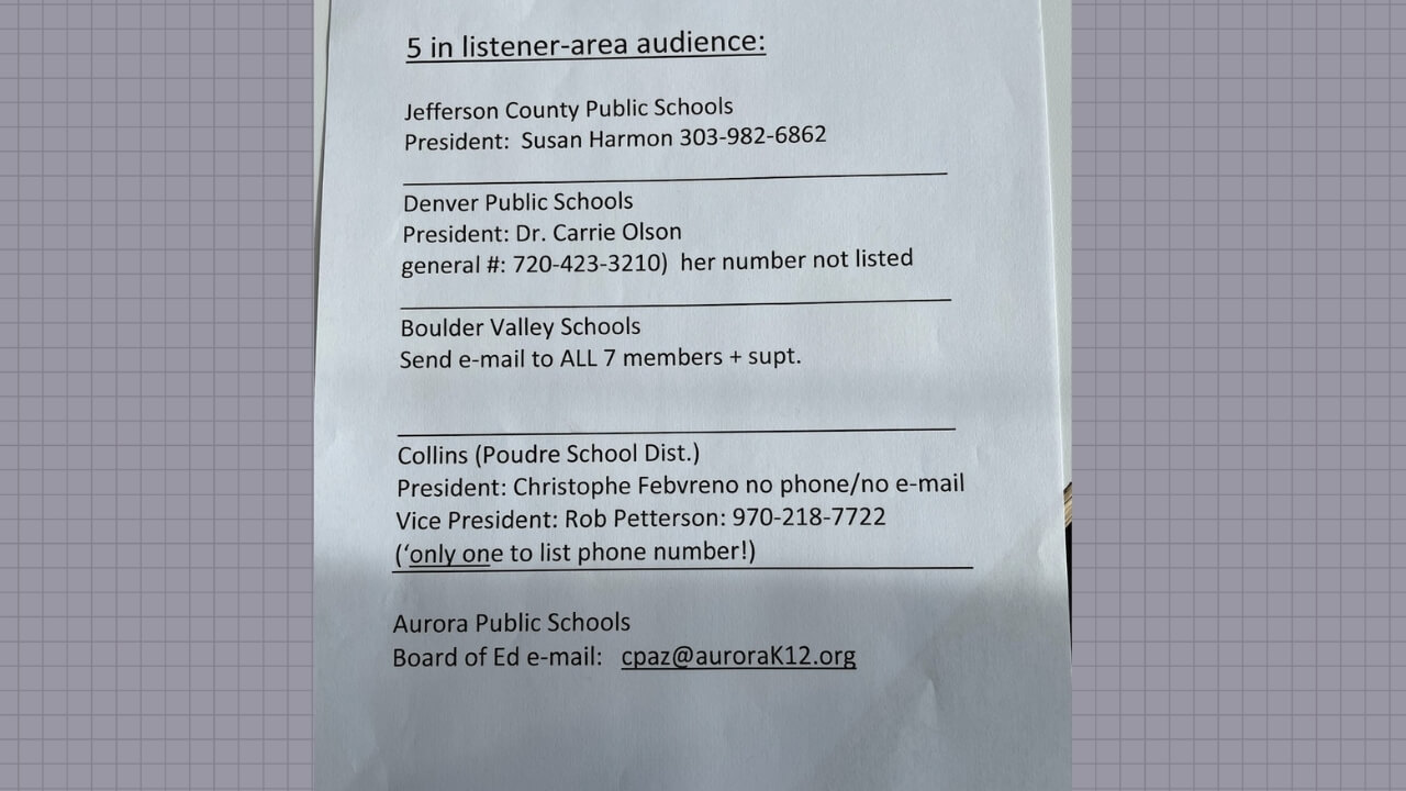 Who to contact