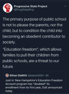 Progressives Against Education Freedom